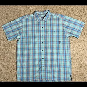 Men’s Patagonia Plaid Blue Button Down